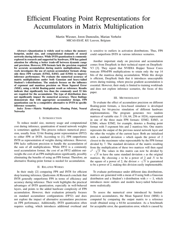 First page of the honours research paper.